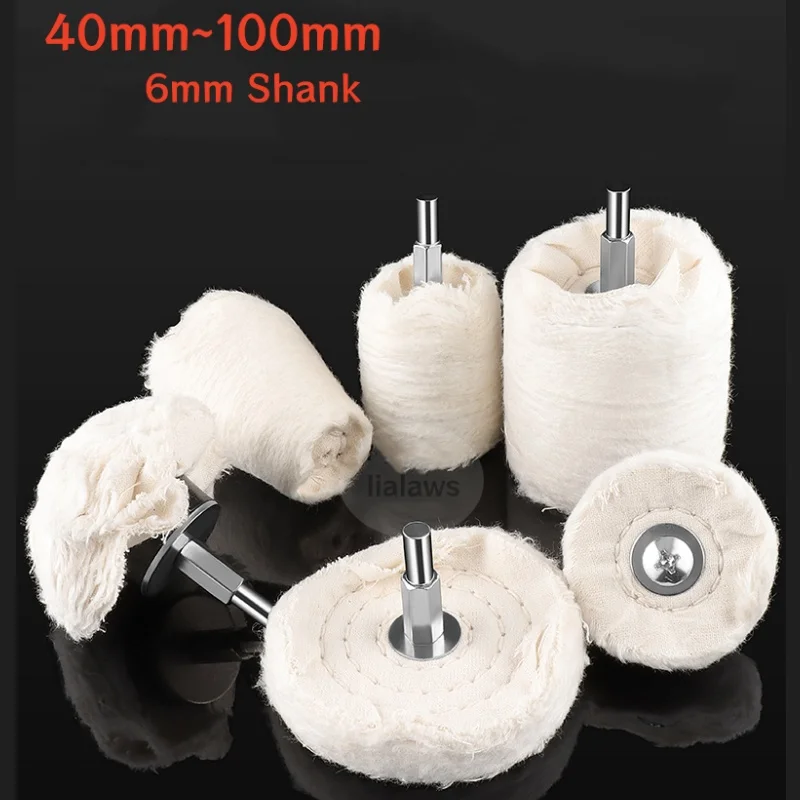40mm-100mm Buffing Polishing Wheels Cotton Lint Cloth Car Metal Jewelry Mirror Polishing Wheel 6mm 1/4 Shank Waxing Buffing Pad
40mm-100mm Buffing Polishing Wheels Cotton Lint Cloth Car Metal Jewelry Mirror Polishing Wheel 6mm 1/4 Shank Waxing Buffing Pad