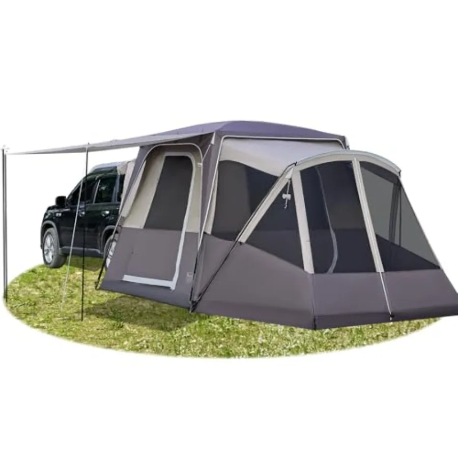 5-9 Person SUV Tent with Screen Porch and Awning for Family Camping, Weather Resistant and Portable Van or Car Tent, Includes Ra
5-9 Person SUV Tent with Screen Porch and Awning for Family Camping, Weather Resistant and Portable Van or Car Tent, Includes Ra