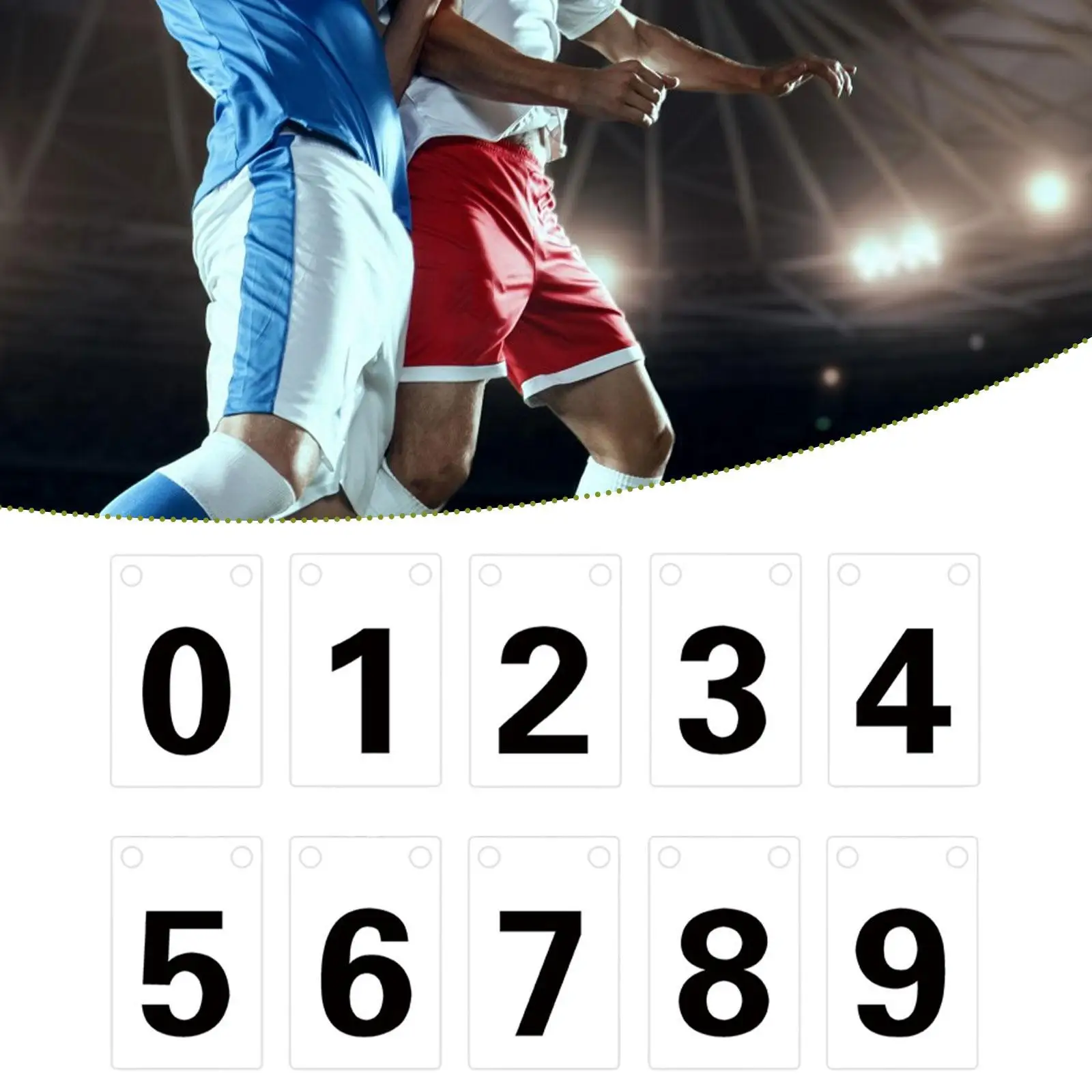 0-9 Score Keeper Recording Counting Competition Manual Score Flip Cards for Football Volleyball Badminton Baseball Tennis Ball
0-9 Score Keeper Recording Counting Competition Manual Score Flip Cards for Football Volleyball Badminton Baseball Tennis Ball