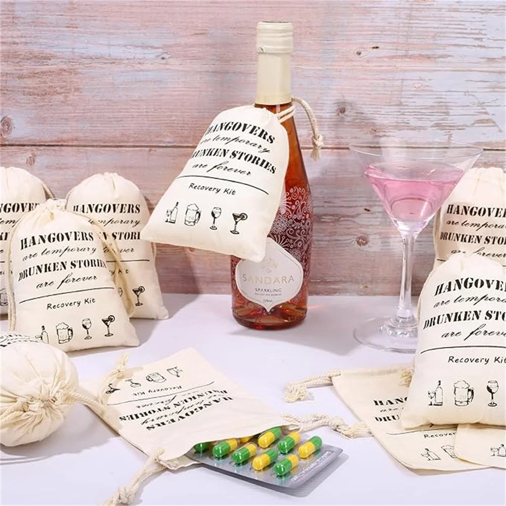 Whaline 30 Pcs Bachelorette Hangover Kit Bags Cotton Gift Bags Muslin Drawstring Party Favors for Wedding Survival Recovery Bach
Whaline 30 Pcs Bachelorette Hangover Kit Bags Cotton Gift Bags Muslin Drawstring Party Favors for Wedding Survival Recovery Bach