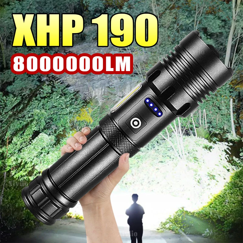 High Power Flashlight Type-c Rechargeable Led Flashlight Waterproof Tactical Lantern for Camping Hiking Emergency Portable Torch
High Power Flashlight Type-c Rechargeable Led Flashlight Waterproof Tactical Lantern for Camping Hiking Emergency Portable Torch
