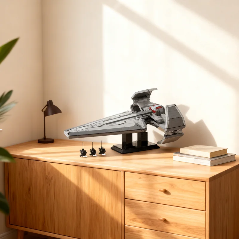 1865pcs MOC Sith Infiltrator Scimitar Star Battle Model Building Blocks Architecture Toys Christmas Gifts Education Kids Brick
1865pcs MOC Sith Infiltrator Scimitar Star Battle Model Building Blocks Architecture Toys Christmas Gifts Education Kids Brick