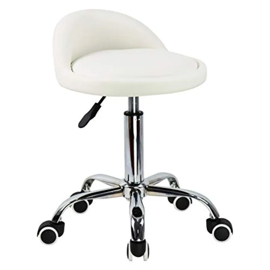 PU Leather Round Rolling Stool with Back Rest Height Adjustable Swivel Drafting Work SPA Task Chair with Wheels
PU Leather Round Rolling Stool with Back Rest Height Adjustable Swivel Drafting Work SPA Task Chair with Wheels