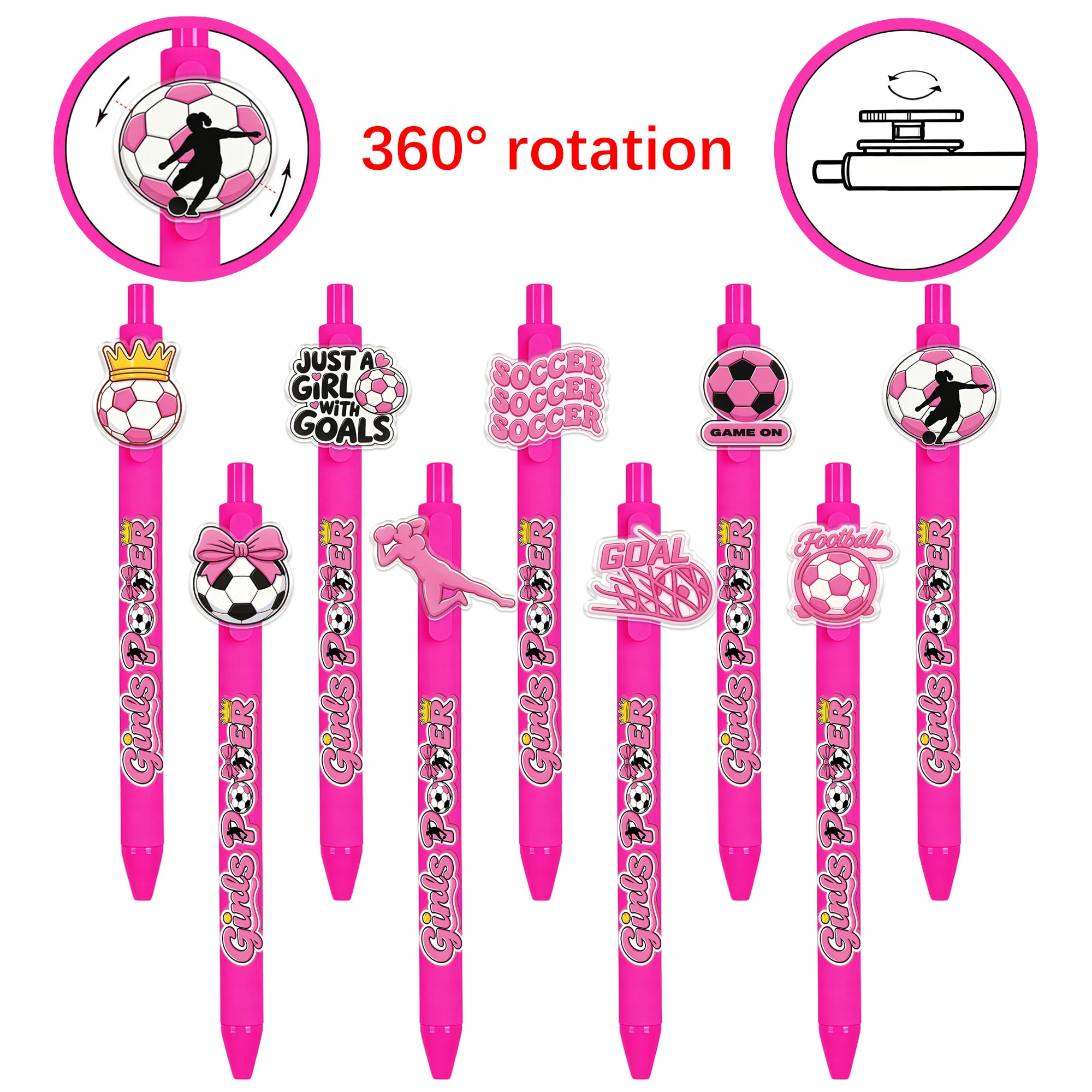 9 pieces football-themed ballpoint pens - smooth-writing signature pens
9 pieces football-themed ballpoint pens - smooth-writing signature pens