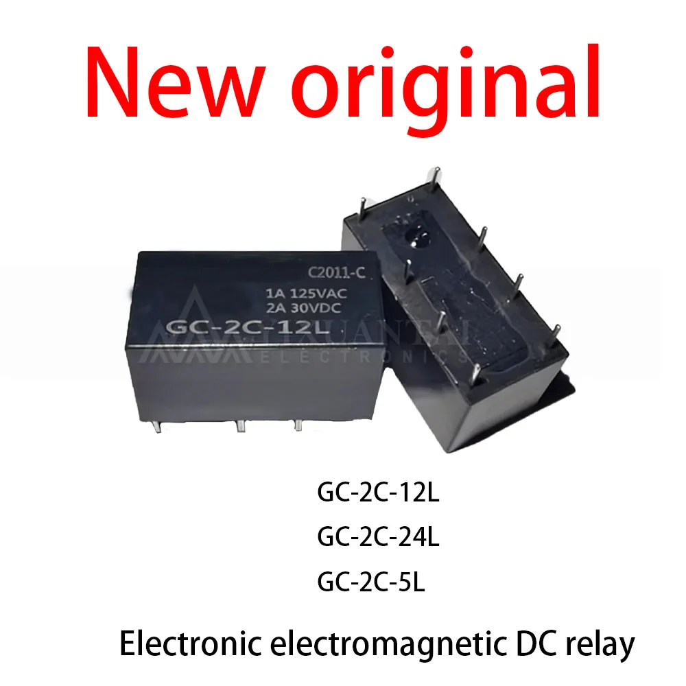 10 Pcs/Lot New original GC-2C-12L GC-2C-24L GC-2C-5L Electronic electromagnetic DC relay
10 Pcs/Lot New original GC-2C-12L GC-2C-24L GC-2C-5L Electronic electromagnetic DC relay