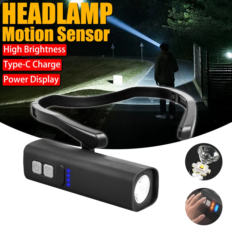 F5 Outdoor Sports Neckband Lightweight Flashlight Mini Portable LED Ear Headlamp USB Rechargeable Ultra-bright Sensor Headlamp
F5 Outdoor Sports Neckband Lightweight Flashlight Mini Portable LED Ear Headlamp USB Rechargeable Ultra-bright Sensor Headlamp
