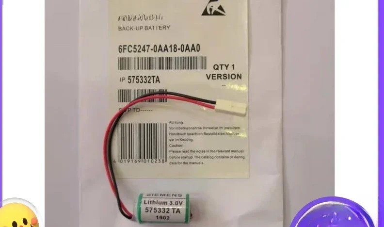 Аккумулятор системы NCU/NCK 840D 3 В 575332TA 6FC5247-0AA18-0AA0
Аккумулятор системы NCU/NCK 840D 3 В 575332TA 6FC5247-0AA18-0AA0