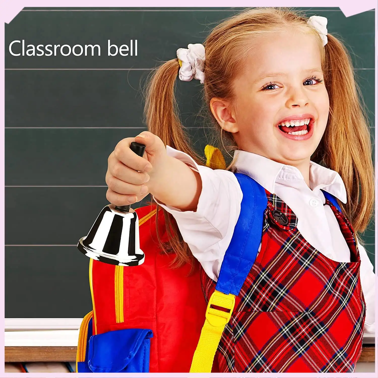 B24B Loud Hand Bell, 2 Pack Silver Steel Hand Bells Dinner Bells For Inside Classroom Bell, For Food Line, Alarm, Ringing
B24B Loud Hand Bell, 2 Pack Silver Steel Hand Bells Dinner Bells For Inside Classroom Bell, For Food Line, Alarm, Ringing