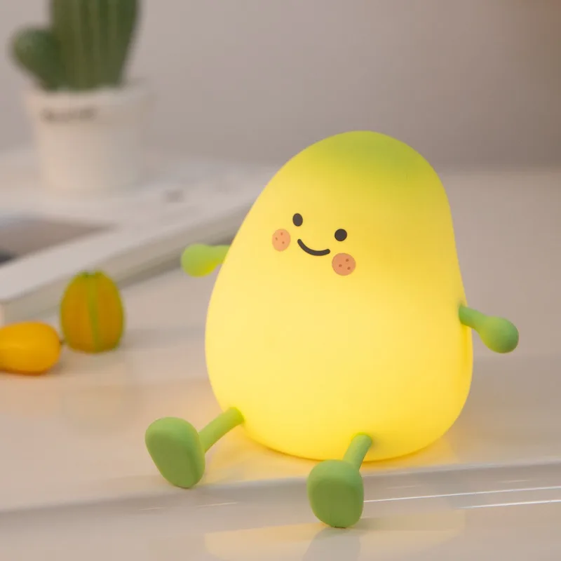 Cute Avocado Silicone LED Night Light USB Rechargeable Touch Sensor Squeeze Lamp Soft Light for Kids Bedroom Home Decor
Cute Avocado Silicone LED Night Light USB Rechargeable Touch Sensor Squeeze Lamp Soft Light for Kids Bedroom Home Decor