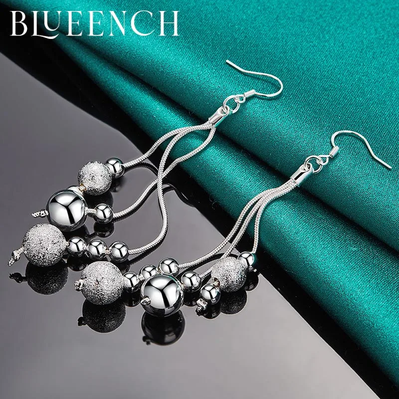 Blueench 925 Sterling Silver Tassel Glossy Frosted Ball Earrings for Women Engagement Wedding Fashion Jewelry
Blueench 925 Sterling Silver Tassel Glossy Frosted Ball Earrings for Women Engagement Wedding Fashion Jewelry