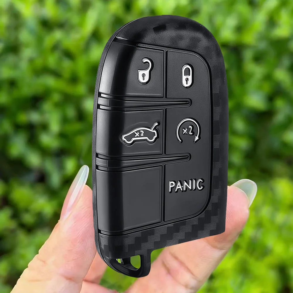 Чехол для автомобильного ключа из карбона и силикона для Dodge Ram Charger Journey Durango Jeep Grand Cherokee Chrysler, держатель для брелока с функцией бесключевого доступа
Чехол для автомобильного ключа из карбона и силикона для Dodge Ram Charger Journey Durango Jeep Grand Cherokee Chrysler, держатель для брелока с функцией бесключевого доступа