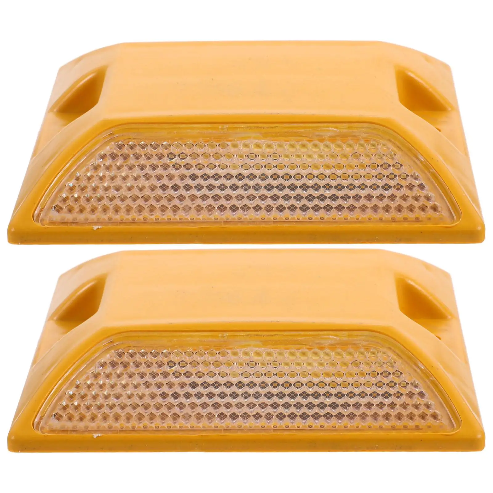 2 Pcs Plastic Road Studs Reflective Bumps for Roadside Markers Driveway Reflectors Pavement Markers Highway Safety Cones
2 Pcs Plastic Road Studs Reflective Bumps for Roadside Markers Driveway Reflectors Pavement Markers Highway Safety Cones