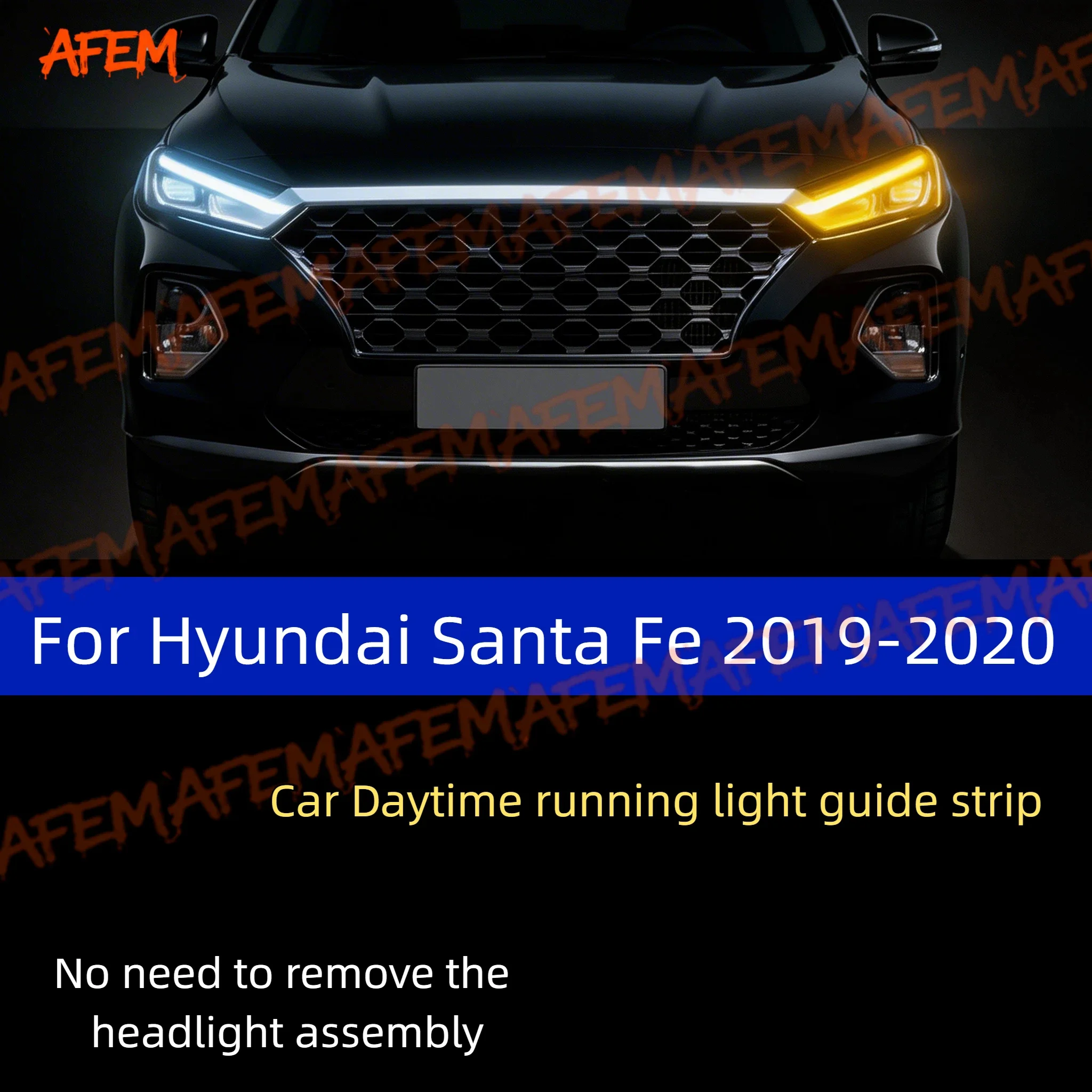 For Hyundai Santa Fe 19-20 2Pcs 12V Led Guide Strip Headlight For Car Daytime Running Lights Turn Signal DRL Car Modification
For Hyundai Santa Fe 19-20 2Pcs 12V Led Guide Strip Headlight For Car Daytime Running Lights Turn Signal DRL Car Modification