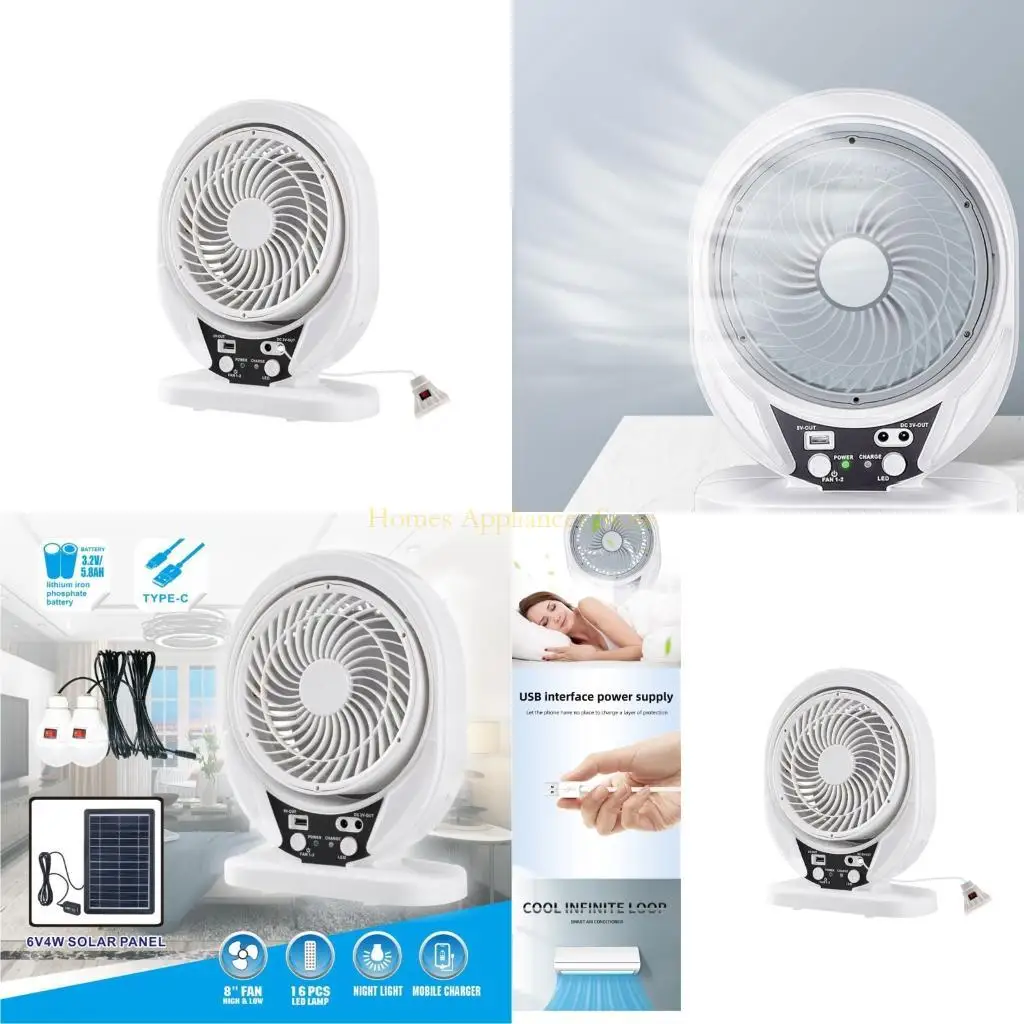 D0AB Transportable Solar Propelled Fan USB Charging Desktop Air Whirler With Detachable Plan LED Lamp For Bedroom Outdoor
D0AB Transportable Solar Propelled Fan USB Charging Desktop Air Whirler With Detachable Plan LED Lamp For Bedroom Outdoor