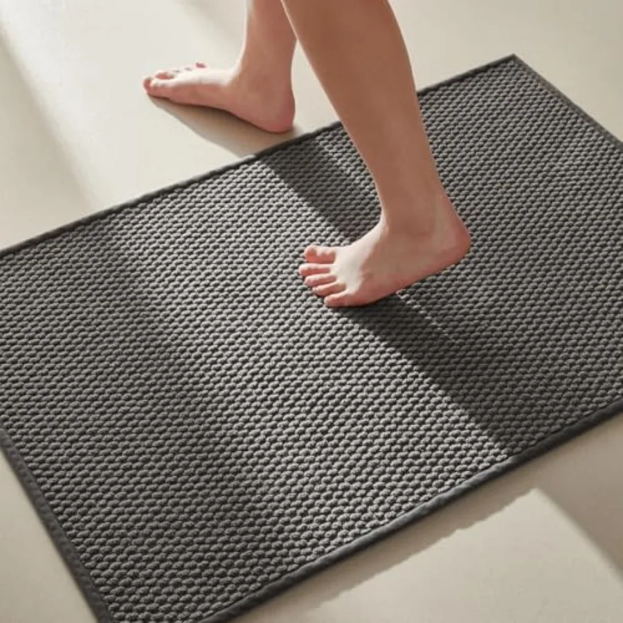 Bathroom Rugs Non Slip Washable, Super Absorbent Thin Bath Mat Small Quick Dry Low Pile Bathroom Rug, 16"x24
Bathroom Rugs Non Slip Washable, Super Absorbent Thin Bath Mat Small Quick Dry Low Pile Bathroom Rug, 16"x24