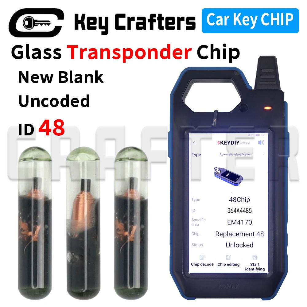 Key Crafters 10x Blank ID 48 Glass Transponder Chips - Uncoded Ready For Programming Aftermarket Wholesale 20/30/50/100pcs
Key Crafters 10x Blank ID 48 Glass Transponder Chips - Uncoded Ready For Programming Aftermarket Wholesale 20/30/50/100pcs