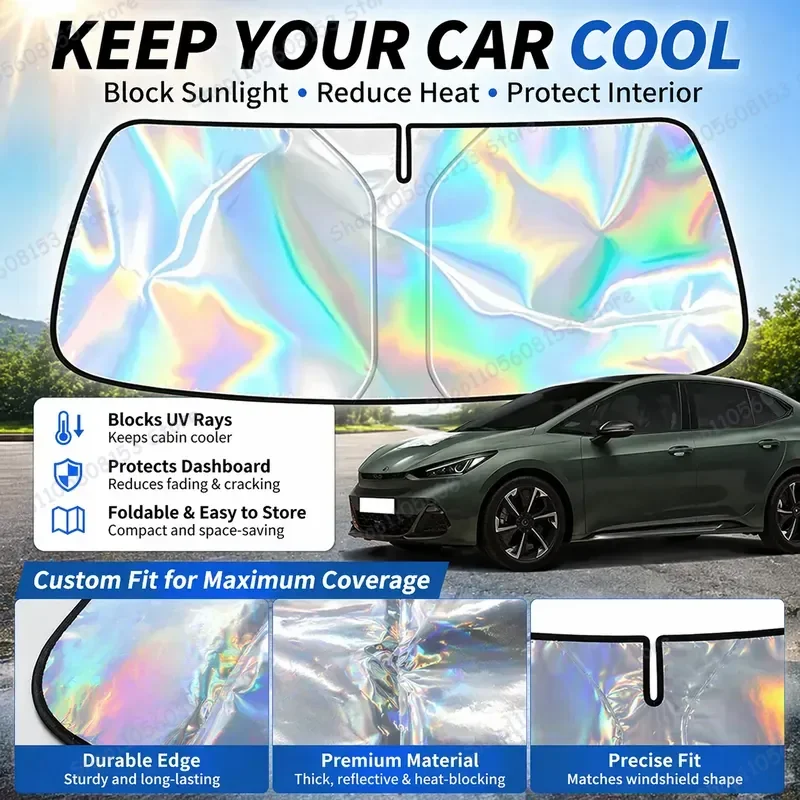 For Cupra Born 2021 2022 2023 2024 2025 Foldable Windshield Sun Shade UV Protection Reflective Car Interior Accessory Cooling
For Cupra Born 2021 2022 2023 2024 2025 Foldable Windshield Sun Shade UV Protection Reflective Car Interior Accessory Cooling