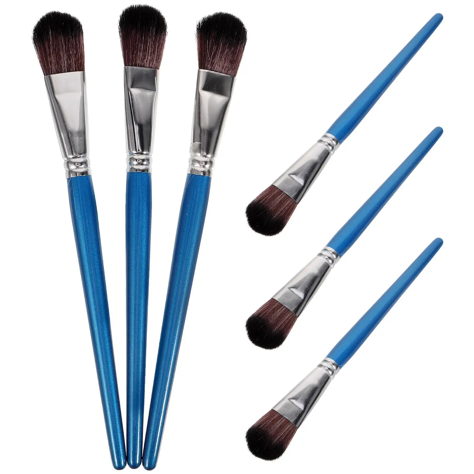 6pcs Painting Brushes Wood Handle Nylon Hairs for Acrylic Watercolor Oil Gouache Safe Educational Students Beginner
6pcs Painting Brushes Wood Handle Nylon Hairs for Acrylic Watercolor Oil Gouache Safe Educational Students Beginner