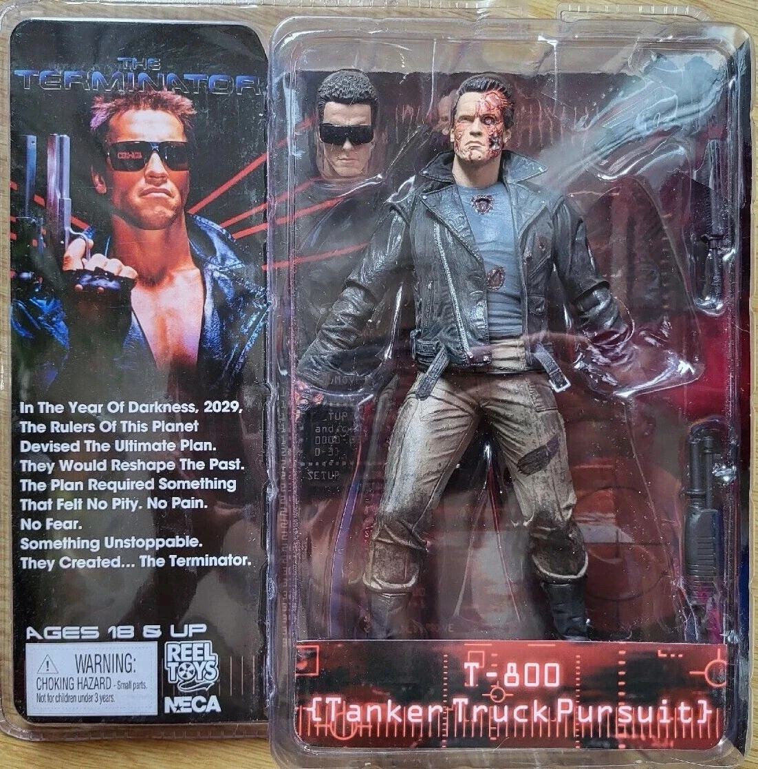 NECA 2012 The Terminator T-800 Tanker Truck Pursuit 7" Action Figure First edition Arnold Schwarzenegger Not a reissue
NECA 2012 The Terminator T-800 Tanker Truck Pursuit 7" Action Figure First edition Arnold Schwarzenegger Not a reissue
