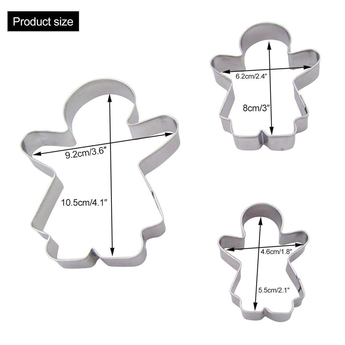 6Pcs Practical Baking Molds for Cookies and Cakes Creative DIY Molds Gingerbread Man & Girl Set Essential Baking Tools
6Pcs Practical Baking Molds for Cookies and Cakes Creative DIY Molds Gingerbread Man & Girl Set Essential Baking Tools