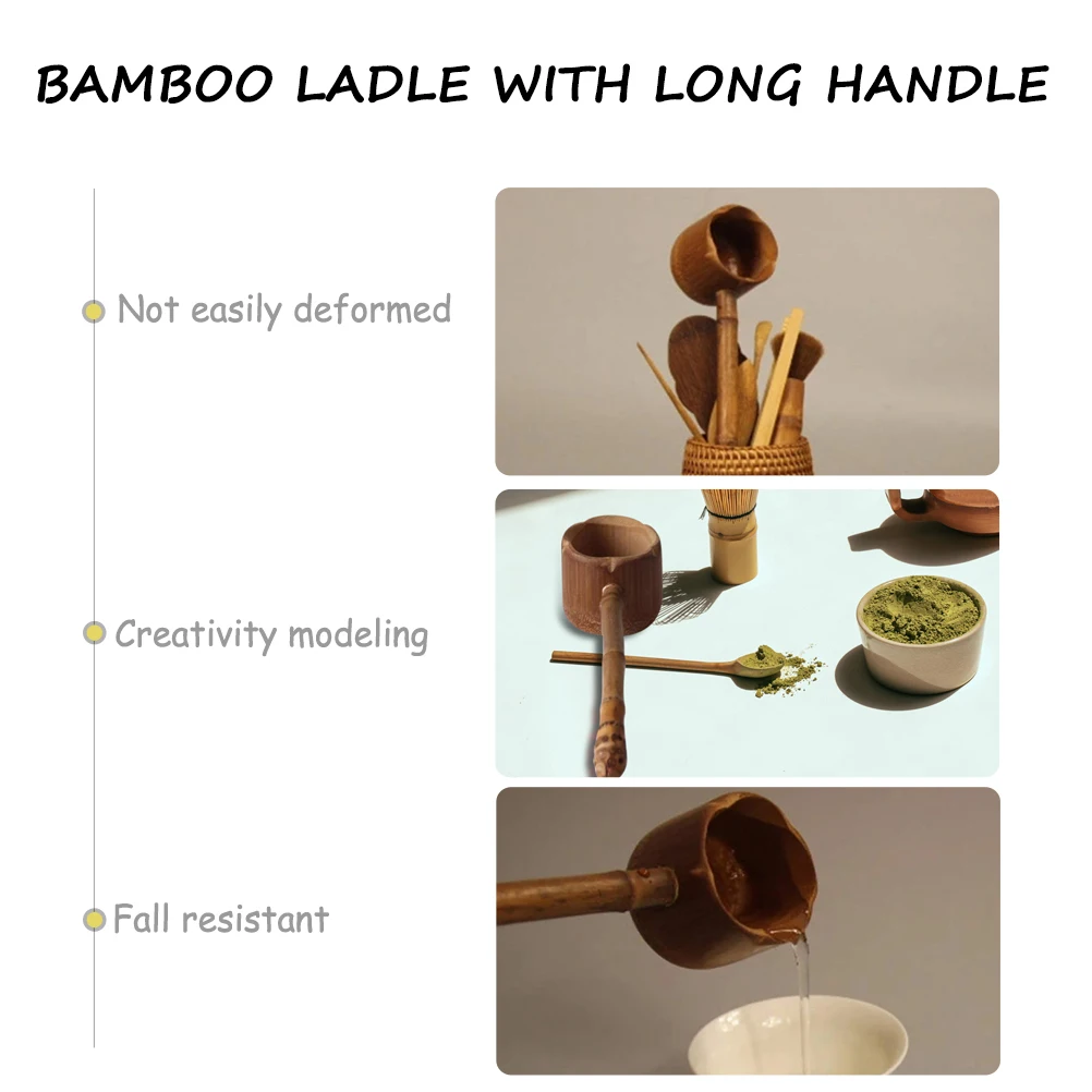 Bamboo Water Ladle Long Handle Multipurpose Spoon For Tea Coffee Salt Flour Kitchen Gadget Household Scoop Tea Ceremony
Bamboo Water Ladle Long Handle Multipurpose Spoon For Tea Coffee Salt Flour Kitchen Gadget Household Scoop Tea Ceremony