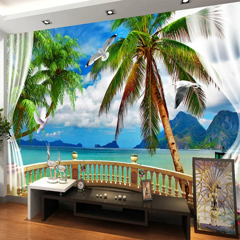 Blue Sky Beach Coconut Trees 3D Stereo Custom Photo Wallpaper Living Room Hotel Bedroom Home Decor 3D Mural Wall Covering
Blue Sky Beach Coconut Trees 3D Stereo Custom Photo Wallpaper Living Room Hotel Bedroom Home Decor 3D Mural Wall Covering