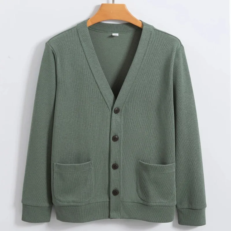 Men's cardiganVCollar Sweater Coat Xinjiang Long-Staple Cotton Loose Leisure Iron-Free High Quality Men's Sweater
Men's cardiganVCollar Sweater Coat Xinjiang Long-Staple Cotton Loose Leisure Iron-Free High Quality Men's Sweater