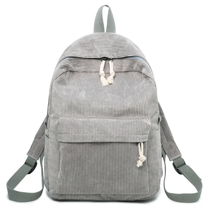 New Trend Backpack Fashion Women Corduroy Backpack College Women Solid Color School Backpack Travel Shoulder Bags for Teenagers
New Trend Backpack Fashion Women Corduroy Backpack College Women Solid Color School Backpack Travel Shoulder Bags for Teenagers
