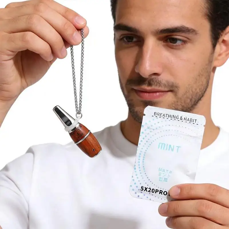 Anxiety Barrels Natural Wooden Breathing Necklace Natural Calm & Stress Relief Vaporless Inhaler Mindfulness Meditation Jewelry
Anxiety Barrels Natural Wooden Breathing Necklace Natural Calm & Stress Relief Vaporless Inhaler Mindfulness Meditation Jewelry