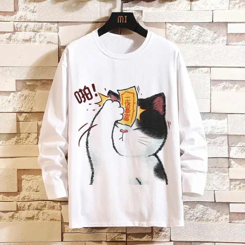 Anime Game Autumn Casual Long Sleeve T-Shirt Creative Clothes Cute Cat Student Tops Trendy Print
Anime Game Autumn Casual Long Sleeve T-Shirt Creative Clothes Cute Cat Student Tops Trendy Print