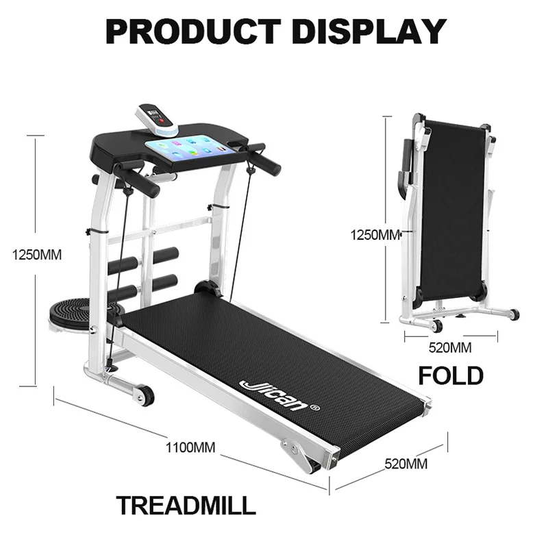 -Household treadmill Smart silent folding sports Indoor small mechanical treadmill walker
-Household treadmill Smart silent folding sports Indoor small mechanical treadmill walker