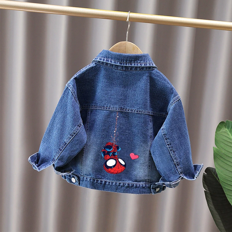 Cartoon Spiderman Print Boys Denim Jacket Ages 2-11 Spring Autumn Casual Jeans Coat
Cartoon Spiderman Print Boys Denim Jacket Ages 2-11 Spring Autumn Casual Jeans Coat