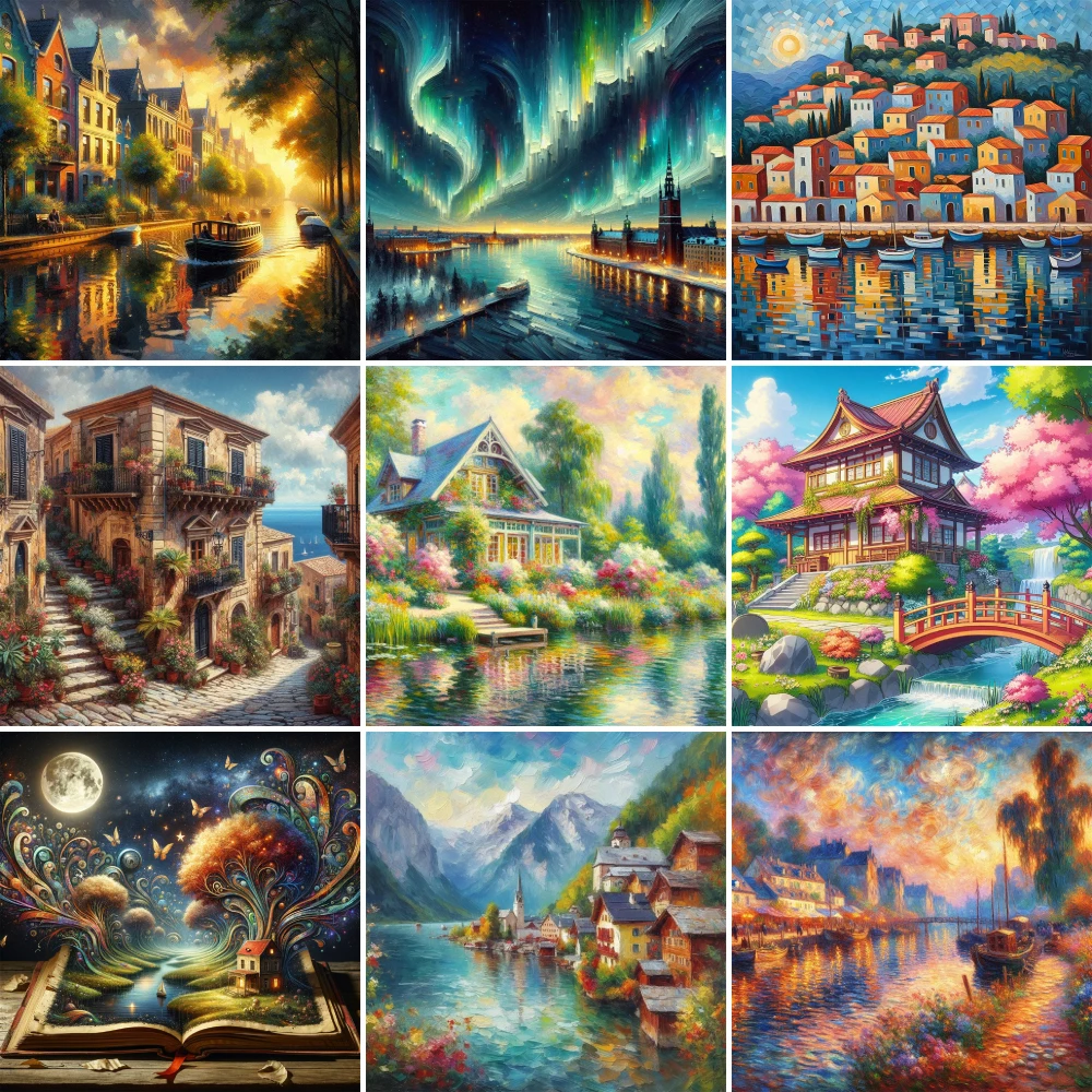 Landscape Fantasy House Pre-Printed Cross Stitch Patterns Embroidery Craft Handicraft Knitting Sewing Jewelry Gift Promotions
Landscape Fantasy House Pre-Printed Cross Stitch Patterns Embroidery Craft Handicraft Knitting Sewing Jewelry Gift Promotions