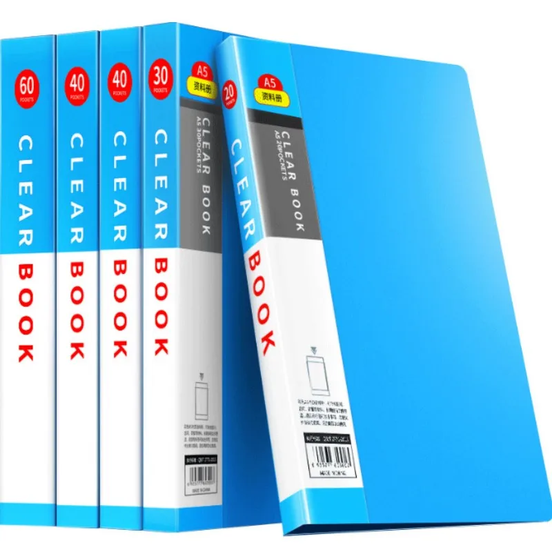 A5 20/30/40/60 Pages Plastic File Booklet Insert Folder School Business Office Supplies Plastic Storage Documents Paper Clip
A5 20/30/40/60 Pages Plastic File Booklet Insert Folder School Business Office Supplies Plastic Storage Documents Paper Clip