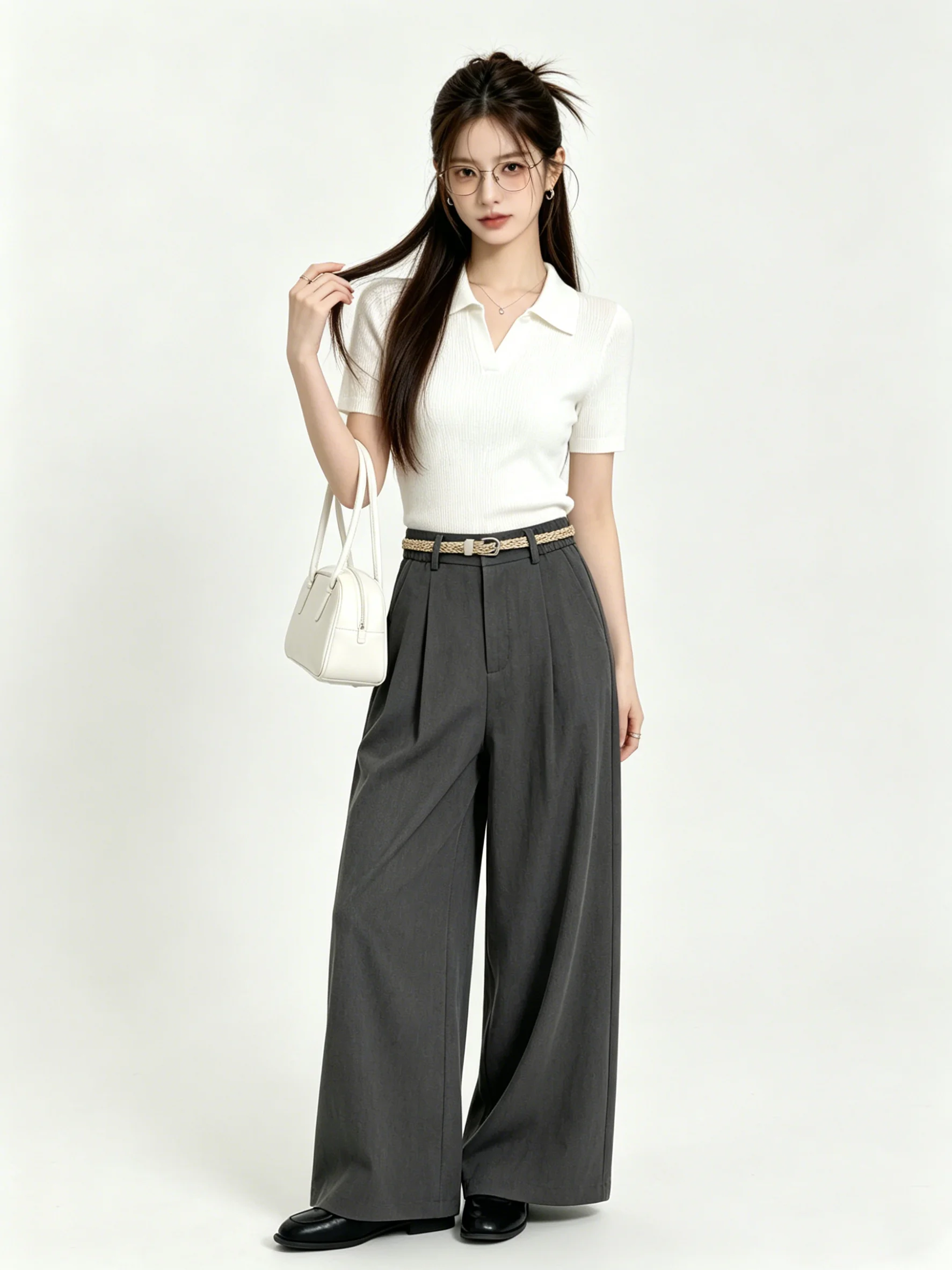Deep Grey Wide Leg Casual Pants Draping Comfortable Commute Style Korean Lazy Fashion Spring Summer Age Reduction Versatile L...
Deep Grey Wide Leg Casual Pants Draping Comfortable Commute Style Korean Lazy Fashion Spring Summer Age Reduction Versatile L...