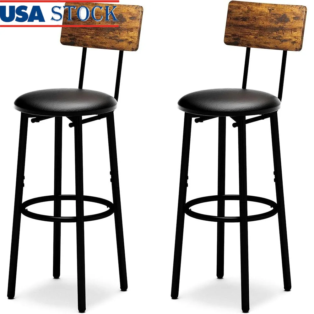 High Back Bar Stools with Footrest Ergonomic Kitchen Counter Stools Industrial Dining Chairs Comfortable Seating Home Use
High Back Bar Stools with Footrest Ergonomic Kitchen Counter Stools Industrial Dining Chairs Comfortable Seating Home Use