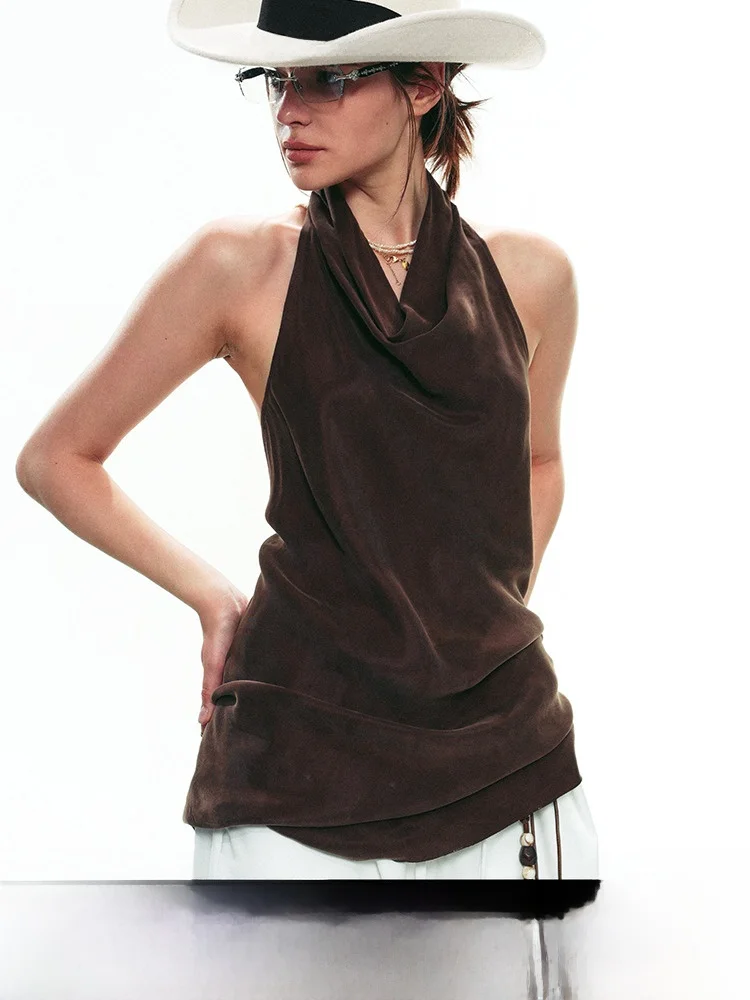 Ele Bal Svel Ne Подвесной Дизайн Летний Топ для Женщин Асимметричный Приталенный Медно-Амиаковое Волокно Оригинальный Дизайн
Ele Bal Svel Ne Подвесной Дизайн Летний Топ для Женщин Асимметричный Приталенный Медно-Амиаковое Волокно Оригинальный Дизайн