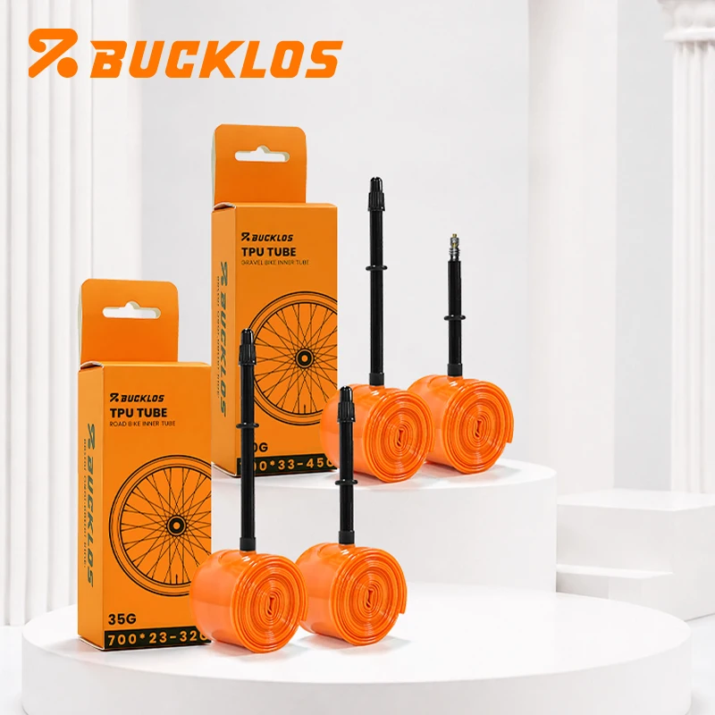 BUCKLOS TPU Material Bicycle Inner Tube 700C 23-32C Road Bike Tire 45 65 80 Mm Length Ultralight 700C 33-45C Gravel Bike FV Tyre
BUCKLOS TPU Material Bicycle Inner Tube 700C 23-32C Road Bike Tire 45 65 80 Mm Length Ultralight 700C 33-45C Gravel Bike FV Tyre