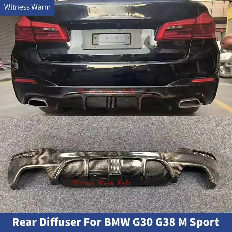 5 Series Carbon Fiber/frp Rear Lip Diffuser with Light for Bmw G30 G31 G38 m Tech m Sport 2017 2018 Bumper Protector
5 Series Carbon Fiber/frp Rear Lip Diffuser with Light for Bmw G30 G31 G38 m Tech m Sport 2017 2018 Bumper Protector