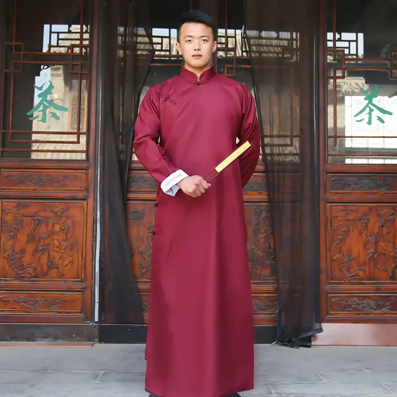 6colors Men Chinese Style Cross Talk Gowns Robes Man Tang Suit Jackets Qipao Dress Fortune-teller Stage Performance Costumes
6colors Men Chinese Style Cross Talk Gowns Robes Man Tang Suit Jackets Qipao Dress Fortune-teller Stage Performance Costumes