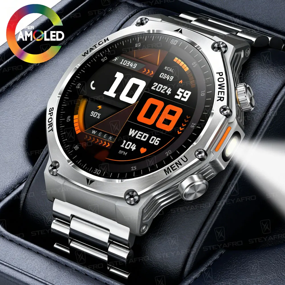 2026 Military outdoor Smart Watch Fitness Clock Men 1.80 inch AMOLED Screen 800mAh Battery Flashlight Call Waterproof Smart Band
2026 Military outdoor Smart Watch Fitness Clock Men 1.80 inch AMOLED Screen 800mAh Battery Flashlight Call Waterproof Smart Band