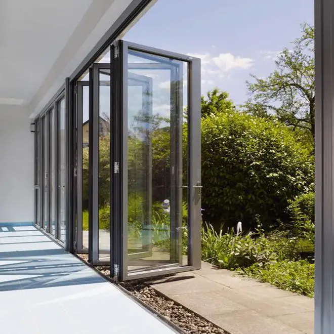 Corridor Partition Manual Glass Folding Door Multi Panel Integration Rainproof Accordion Doors Panoramic View Stacking Doors
Corridor Partition Manual Glass Folding Door Multi Panel Integration Rainproof Accordion Doors Panoramic View Stacking Doors
