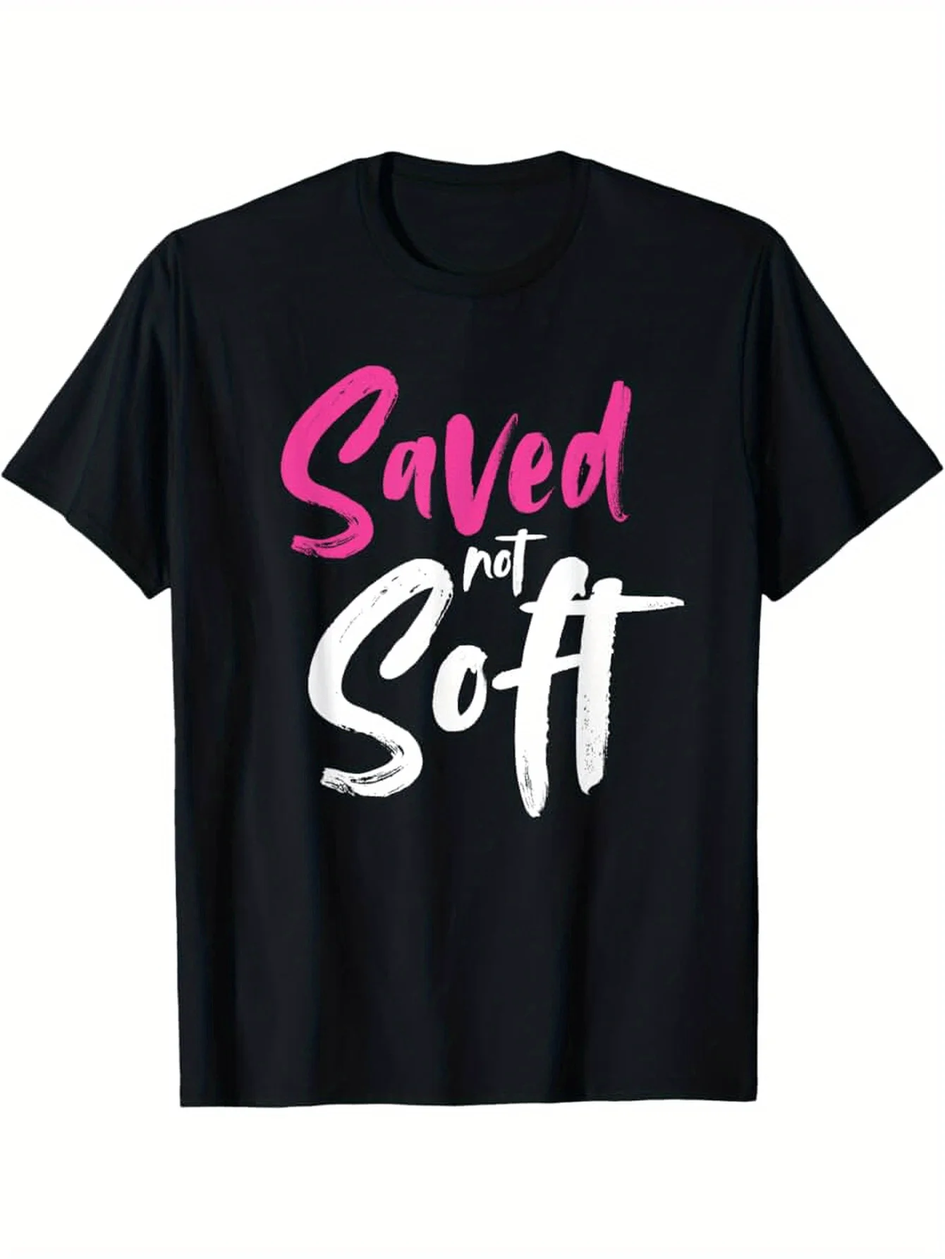Designed to express gratitude for salvation, the T-shirt reads "Salvation is not weakness," an encouragement to Christians.
Designed to express gratitude for salvation, the T-shirt reads "Salvation is not weakness," an encouragement to Christians.