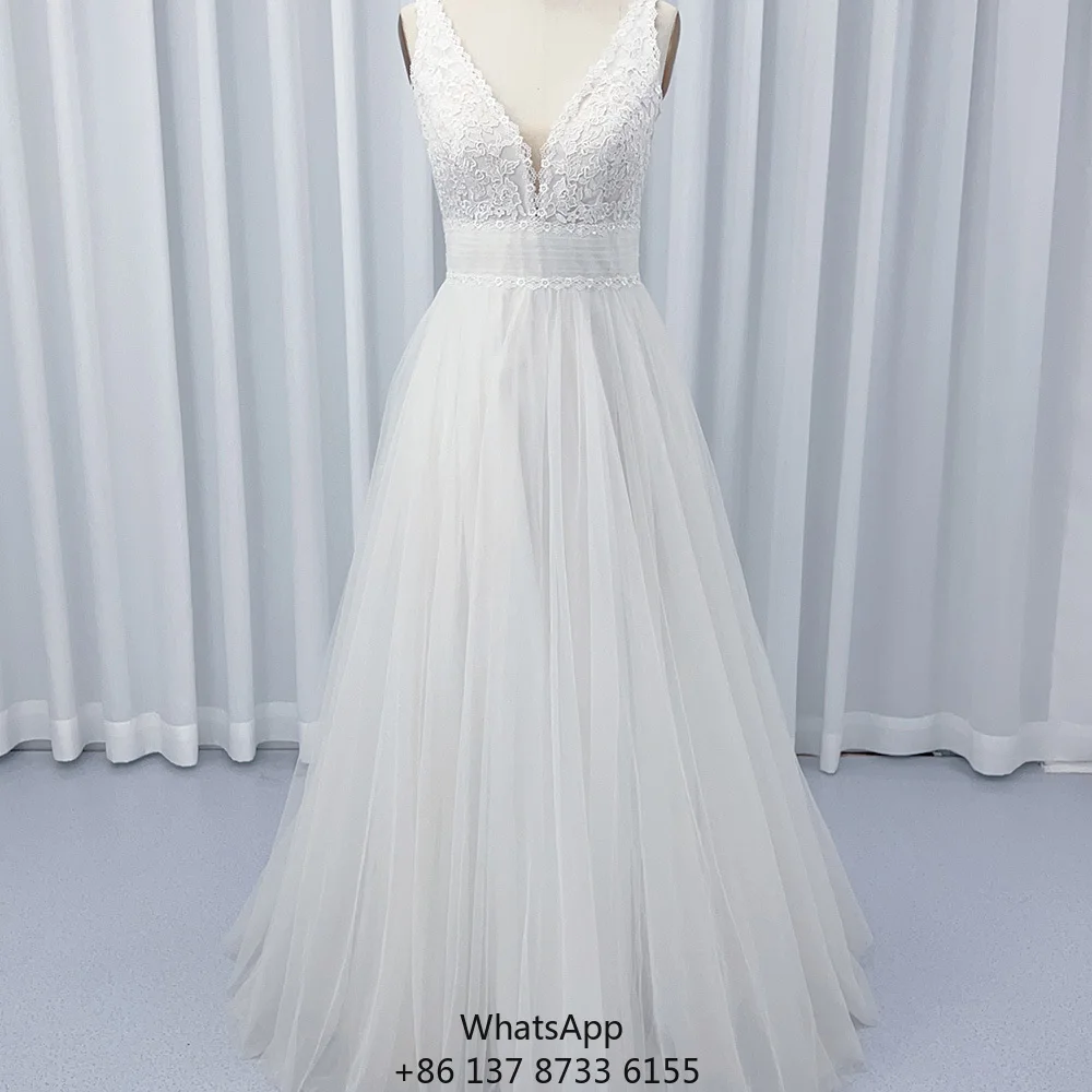 Свадебные платья HX53 Illusion Lace с V-образным вырезом и поясом
Свадебные платья HX53 Illusion Lace с V-образным вырезом и поясом