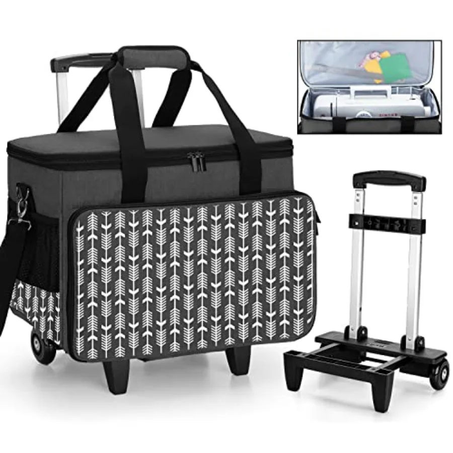 Rolling Carrying Case with Detachable Trolley Removable Bottom Board and Thickened Trailer Leg for Most Standard Accessories in
Rolling Carrying Case with Detachable Trolley Removable Bottom Board and Thickened Trailer Leg for Most Standard Accessories in