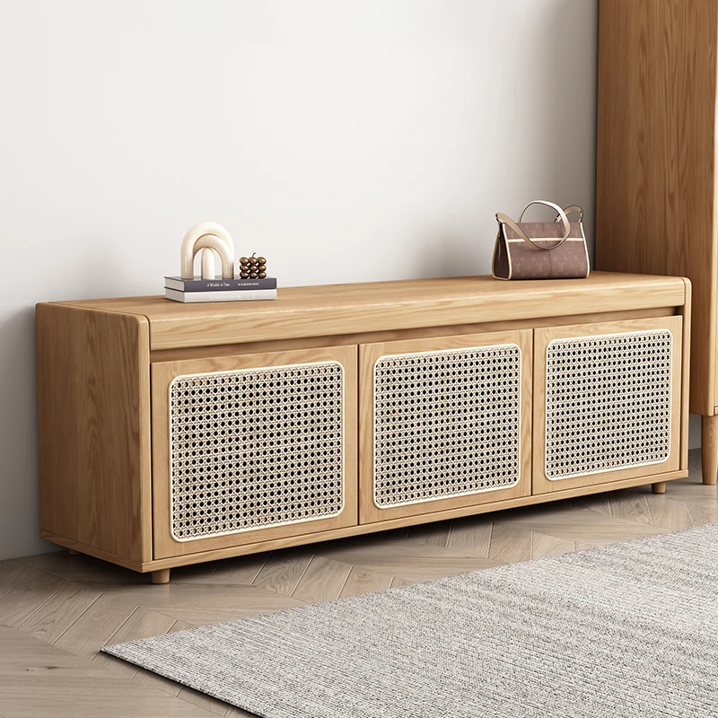 Log wind Solid wood shoe changing stool Sitting cabinet Home door flip storage stool Retro rattan low cabinet
Log wind Solid wood shoe changing stool Sitting cabinet Home door flip storage stool Retro rattan low cabinet