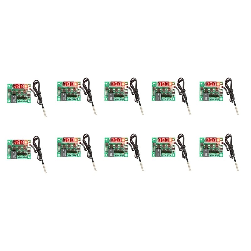 10 PCS W1209 DC 12V Red Heat Cool Temp Thermostat Temperature Control Switch Temperature Controller
10 PCS W1209 DC 12V Red Heat Cool Temp Thermostat Temperature Control Switch Temperature Controller