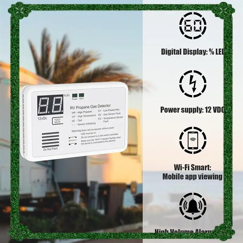 24-Hour Delivery RV Propane Leak Detector With 85Db Loud Alarm, Digital Interface, Powered By DC 12V For Safe Homes
24-Hour Delivery RV Propane Leak Detector With 85Db Loud Alarm, Digital Interface, Powered By DC 12V For Safe Homes