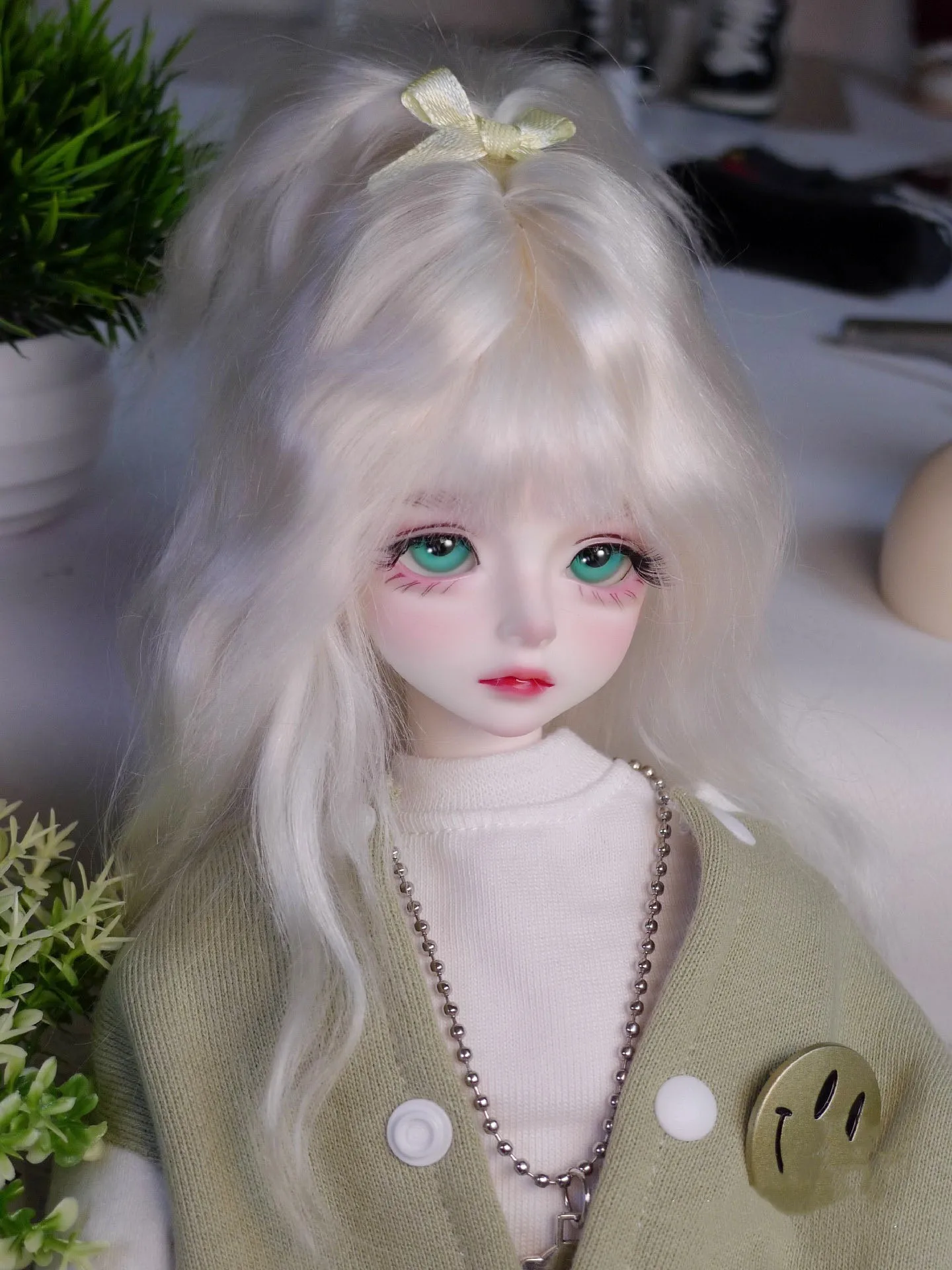Светлый цвет 1/4 BJD кукла волосы мохеровый парик
Светлый цвет 1/4 BJD кукла волосы мохеровый парик