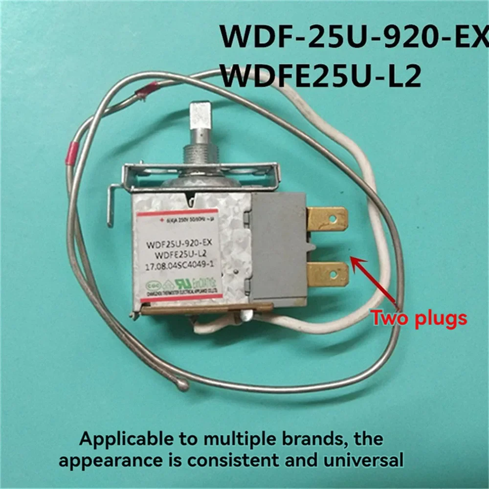 1pc 2-plug Thermostat Freezer Replacement Parts for Homa TCL WDF-25U-920-EX WDFE25U-L2 Refrigerator Compatible with Same Shape
1pc 2-plug Thermostat Freezer Replacement Parts for Homa TCL WDF-25U-920-EX WDFE25U-L2 Refrigerator Compatible with Same Shape